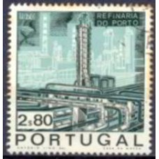 POR1077U-SELO INAUGURAÇÃO DA REFINARIA DE PETRÓLEO DO PORTO, 2,80E - PORTUGAL - 1970 - U