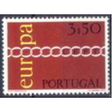 POR1108N-SELO SÉRIE EUROPA, 3,50E - PORTUGAL - 1971 - N