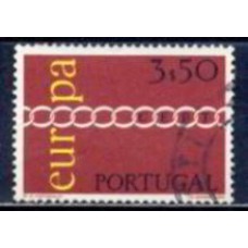 POR1108U-SELO SÉRIE EUROPA, 3,50E - PORTUGAL - 1971 - U