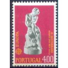 POR1212N-SELO SÉRIE EUROPA - ESCULTURAS, 4E - PORTUGAL - 1974 - N