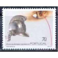 POR1939M-SELO 125º ANIVERSÁRIO DO CORPO DE BOMBEIROS VOLUNTÁRIOS - PORTUGAL - 1993 - MINT