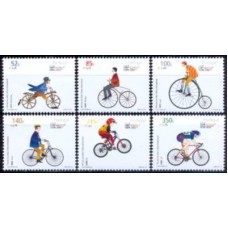 POR2413M-SÉRIE EXPOSIÇÃO FILATÉLICA STAMP SHOW 2000 - CENTENÁRIO DA UNIÃO CICLISTA INTERNACIONAL - PORTUGAL - 2000 - MINT