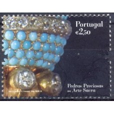 POR3477M-SELO PEDRAS PRECIOSAS NA ARTE SACRA PORTUGUESA (DO BLOCO) - PORTUGAL - 2010 - MINT