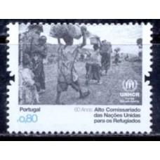 POR3561M-SELO 60 ANOS DO ALTO COMISSARIADO DAS NAÇÕES UNIDAS PARA OS REFUGIADOS - PORTUGAL - 2010 - MINT