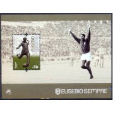 POR3910MF-BLOCO EUSÉBIO SEMPRE - PORTUGAL - 2014 - MINT