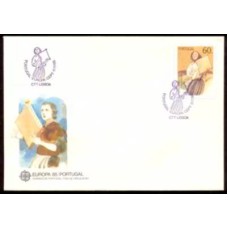 PORF1634-FDC SÉRIE EUROPA - ANO EUROPEU DA MÚSICA - PORTUGAL - 1985