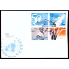 PORF2957-FDC SÉRIE 50 ANOS DA ADESÃO DE PORTUGAL À ONU - PORTUGAL - 2005