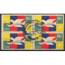 QC0484.01-QUADRA TRICENTENÁRIO DOS CORREIOS DO BRASIL - 1963 - CPD RIO DE JANEIRO