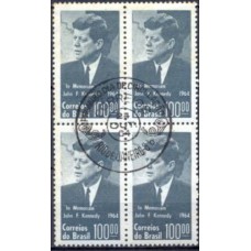 QC0519.01-QUADRA IN MEMORIAN A JOHN FITZGERALD KENNEDY - 1964 - CPD RIO DE JANEIRO