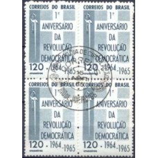 QC0523.01-QUADRA 1º ANIVERSÁRIO DA REVOLUÇÃO DEMOCRÁTICA - 1965 - CPD RIO DE JANEIRO