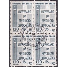 QC0523.02-QUADRA 1º ANIVERSÁRIO DA REVOLUÇÃO DEMOCRÁTICA - 1965 - CPD SÃO PAULO