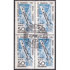 QC0566.02-QUADRA DIA METEORÓGICO MUNDIAL - 1967 - CPD SÃO PAULO