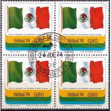 QC0852.04-QUADRA VISITA DO PRESIDENTE DO MÉXICO LUIS ECHEVERRIA ALVAREZ - 1974 - CPD BRASÍLIA