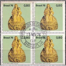 QC0964.01-QUADRA EVOLUÇÃO DA ESCULTURA NO BRASIL, NOSSA SENHORA DE MONTE SERRAT - 1976 - CPD BRASÍLIA