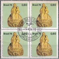 QC0964.03-QUADRA EVOLUÇÃO DA ESCULTURA NO BRASIL, NOSSA SENHORA DE MONTE SERRAT - 1976 - CPD SALVADOR