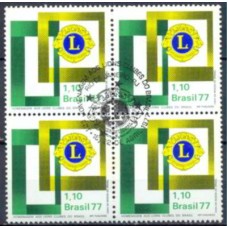 QC0978.04-QUADRA HOMENAGEM AOS LIONS CLUBES DO BRASIL - 1977 - CPD RIO DE JANEIRO