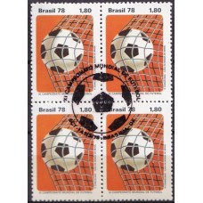 QC1031.01-QUADRA XI CAMPEONATO MUNDIAL DE FUTEBOL - ARGENTINA, BOLA NA REDE - 1978 - CBC BRASÍLIA