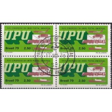 QC1106.28-QUADRA XVIII CONGRESSO DA UNIÃO POSTAL UNIVERSAL, 2,50 TRANSPORTES POSTAIS - 1979 - CPD SÃO PAULO