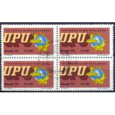 QC1109.01-QUADRA XVIII CONGRESSO DA UNIÃO POSTAL UNIVERSAL, 12,50 - 1979 - CBC RIO DE JANEIRO