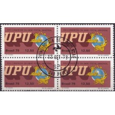 QC1109.28-QUADRA XVIII CONGRESSO DA UNIÃO POSTAL UNIVERSAL, 12,50 - 1979 - CPD SÃO PAULO