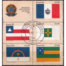 QC1231.01-SEXTILHA BANDEIRAS DOS ESTADOS DO BRASIL I - 1981 - CPD BAHIA