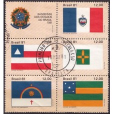 QC1231.02-SEXTILHA BANDEIRAS DOS ESTADOS DO BRASIL I - 1981 - CPD BRASÍLIA - CIRCULADA