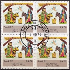 QC1290.01-QUADRA NATAL - DESENHOS INFANTIS, NASCIMENTO DO MENINO JESUS - 1982 - CPD BRASÍLIA