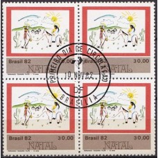 QC1292.01-QUADRA NATAL - DESENHOS INFANTIS, FUGA PARA O EGITO - 1982 - CPD BRASÍLIA