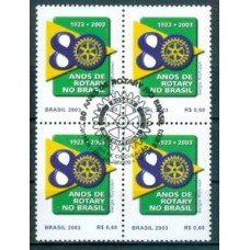 QC2507-QUADRA 80 ANOS DE ROTARY NO BRASIL - 2003 - CBC RIO DE JANEIRO