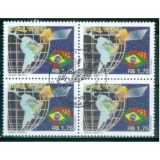 QC2585-QUADRA SATÉLITE CBERS-2 - 2004 - CBC BRASÍLIA