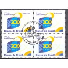 QC2725-QUADRA 200 ANOS DO BANCO DO BRASIL - 2008 - CBC BRASÍLIA