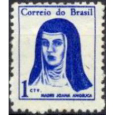 RE0526M-SELO MULHERES FAMOSAS DO BRASIL, SOROR JOANA ANGÉLICA - 1967 - MINT