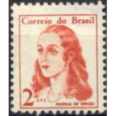 RE0527N-SELO MULHERES FAMOSAS DO BRASIL, MARÍLIA DE DIRCEU - 1967 - N