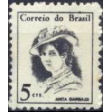 RE0529M-SELO MULHERES FAMOSAS DO BRASIL, ANITA GARIBALDI - 1967 - MINT