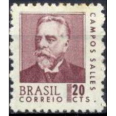 RE0533M-SELO ANTIGOS PRESIDENTES DA REPÚBLICA, CAMPOS SALLES - 1967 - MINT