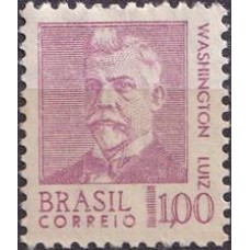 RE0535M-SELO ANTIGOS PRESIDENTES DA REPÚBLICA, WASHINGTON LUIZ - 1968 - MINT