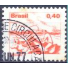 RE0561U-SELO TIPOS E PROFISSÕES NACIONAIS, VAQUEIRO - 1977 - U