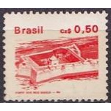 RE0656N-SELO PATRIMÔNIO HISTÓRICO E ARTÍSTICO BRASILEIRO - IMPRESSORA GOEBEL - PAPEL FOSFORESCENTE, 0,50 - 1987/88 - N