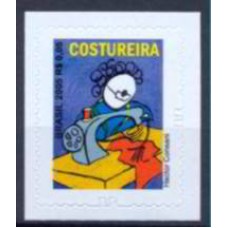 RE0854M-SELO PROFISSÕES COM PICOTE "BR", COSTUREIRA - 2011 - MINT