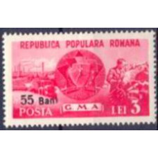 ROM1245N-SELO DESENVOLVIMENTO DOS ESPORTES, 55B SOBRE 3L - ROMÊNIA - 1952 - N