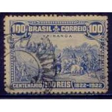 SB0014U-SELO CENTENÁRIO DA INDEPENDÊNCIA, 100 RÉIS - 1922 - U