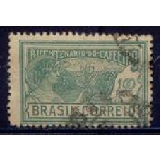 SB0021U-SELO BICENTENÁRIO DO PLANTIO DO CAFÉ NO BRASIL, 100 RÉIS - 1928 - U