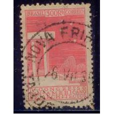 SB0026U-SELO 4º CONGRESSO PAN-AMERICANO DE ARQUITETOS, 300 RÉIS - 1930 - U
