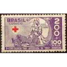 SB0088N-SELO 3ª CONFERÊNCIA PANAMERICANA DA CRUZ VERMELHA, 200 RÉIS - 1935 - N