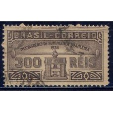 SB0105U-SELO 1º CONGRESSO DE NUMISMÁTICA BRASILEIRA - 1936 - U