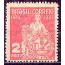 SB0184M-SELO CENTENÁRIO DO INSTITUTO DOS ADVOGADOS BRASILEIROS - 1943 - MINT