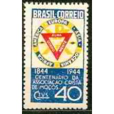 SB0192M-SELO CENTENÁRIO DA ASSOCIAÇÃO CRISTÃ DE MOÇOS - ACM - 1944 - MINT