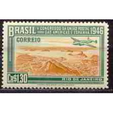 SB0216M-SELO 5º CONGRESSO DA UNIÃO POSTAL DAS AMÉRICAS E ESPANHA - UPAE, CR$ 1,30 - 1946 - MINT