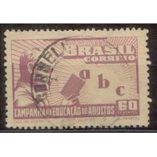 SB0242U-SELO CAMPANHA DE ALFABETIZAÇÃO DE ADULTOS - 1949 - U