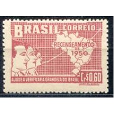 SB0254M-SELO 6º RECENSEAMENTO GERAL DO BRASIL, 60 CTS - 1950 - MINT